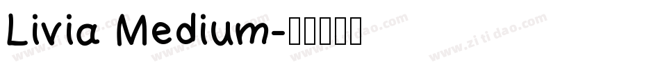 Livia Medium字体转换